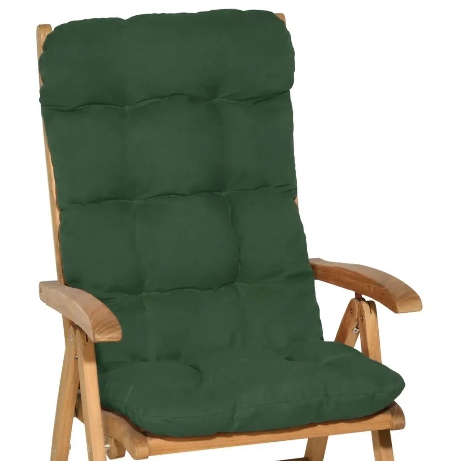 Beautissu Flair HL Hochlehner 120x50x8cm Dunkelgrün 2tlg