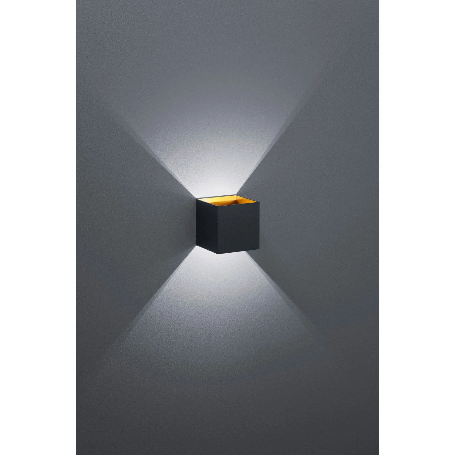 Trio LED-Wandlampe Louis Schwarz matt 1-flammig 4,3 W kaufen bei OBI