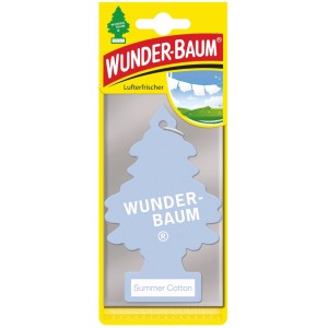 Wunderbaum Summer Cotton Lufterfrischer in hellblau, Baumform.