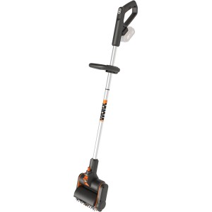 Worx Akku-Bürste WG441E.9 (20V) für die Gartenreinigung von Wegen und Terrassen.