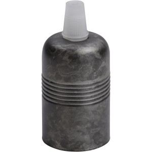 Eisenfarbige Lampenfassung E27/60W für Vintage-Leuchten.