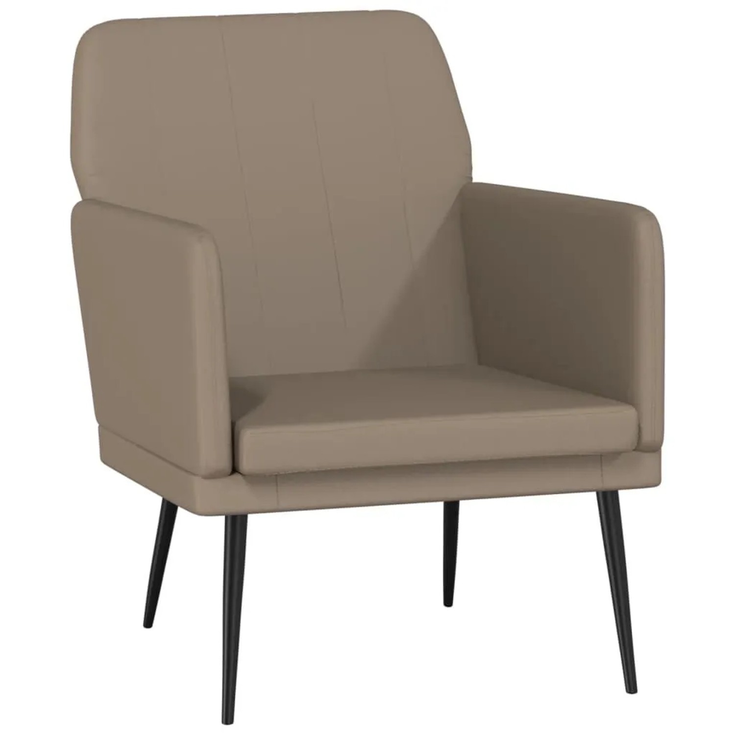 vidaXL Sessel Cappuccino-Braun 61x78x80 cm Kunstleder 351397