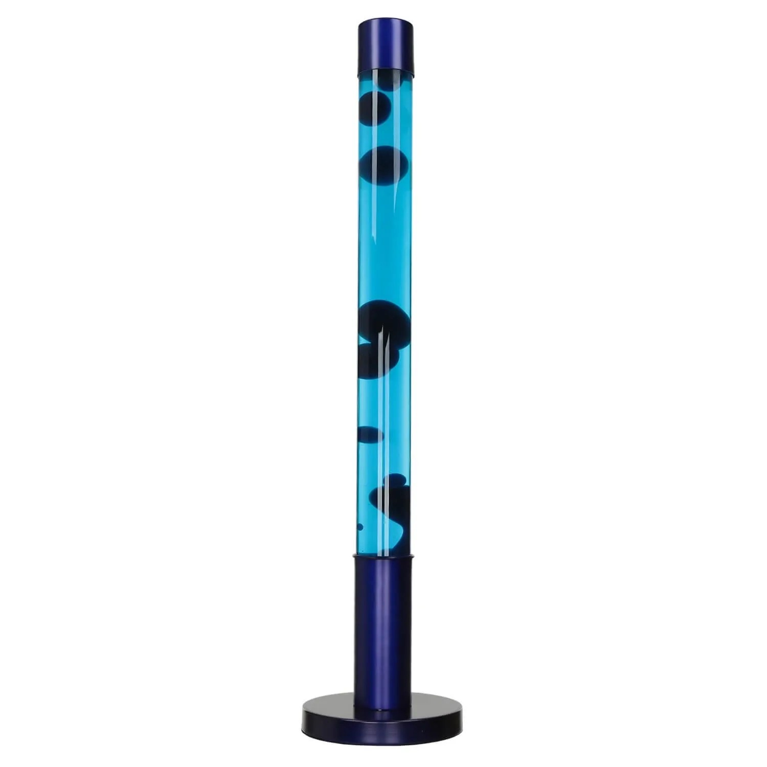 EASYLIGHT Lavalampe Groß 76 cm Hoch Blau Lila mit Leuchtmittel Alan