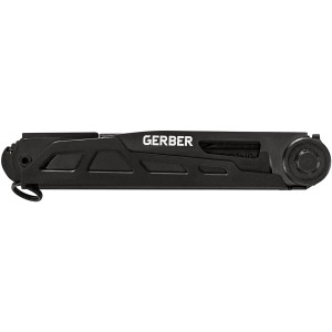 Gerber Armbar Slim Drive Taschenmesser, schwarz, mit Schraubendreher und Flaschenöffner.