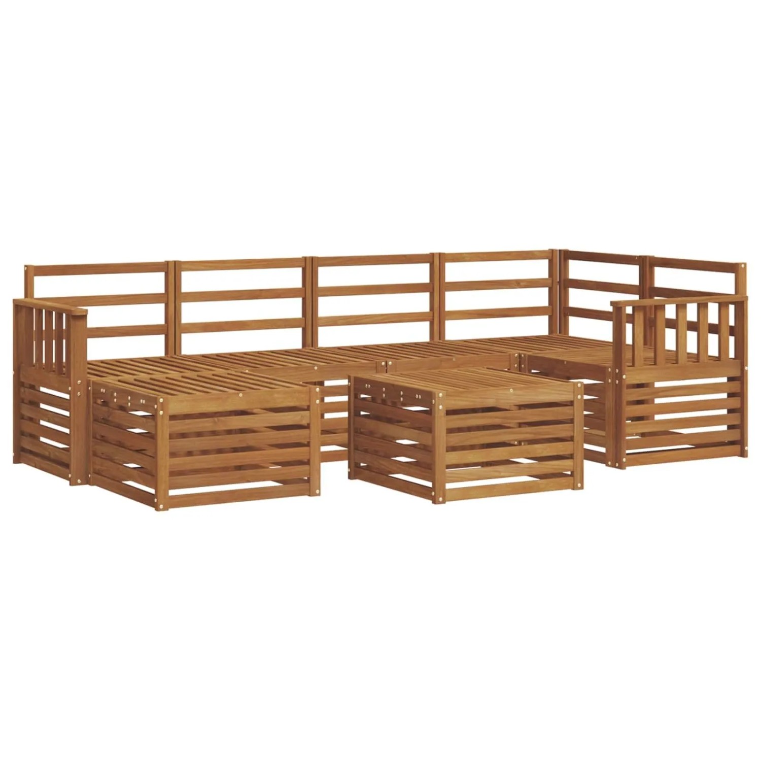 vidaXL Sofagarnituren Natur Massivholz Akazie 3375119