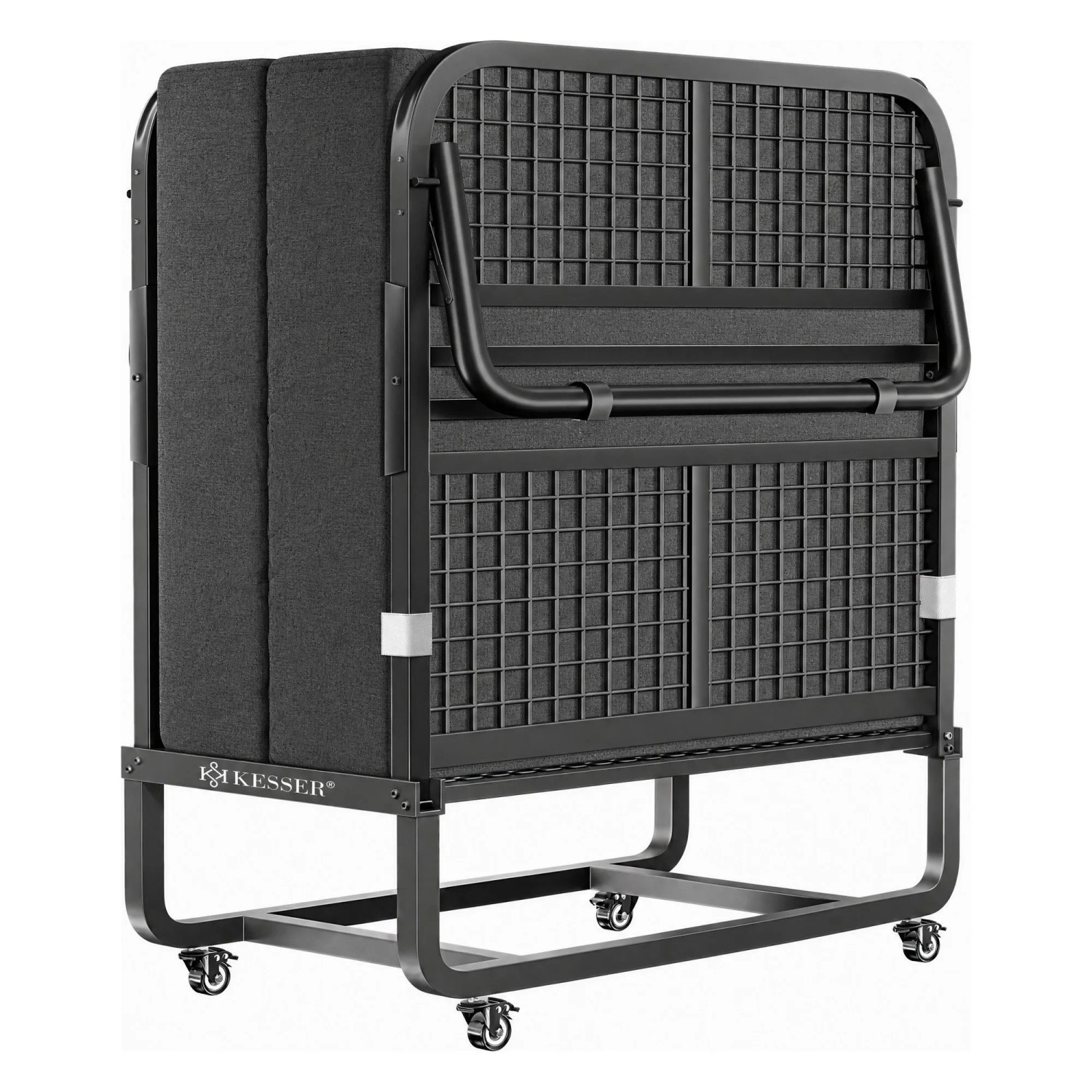 KESSER Klappbett mit Matratze Deluxe Plus Größe 200 x 90 cm Anthrazit