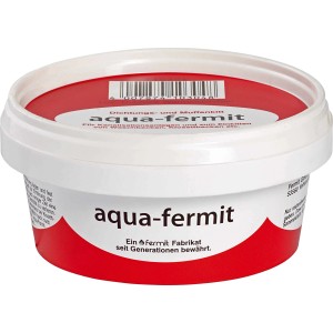 Dichtpaste 250g im weißen Behälter mit rotem Aufdruck, geeignet für Sanitärinstallationen.