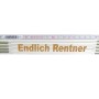 Stabila Zollstock mit Lasergravur "Endlich Rentner", 2 m, Messwerkzeug.