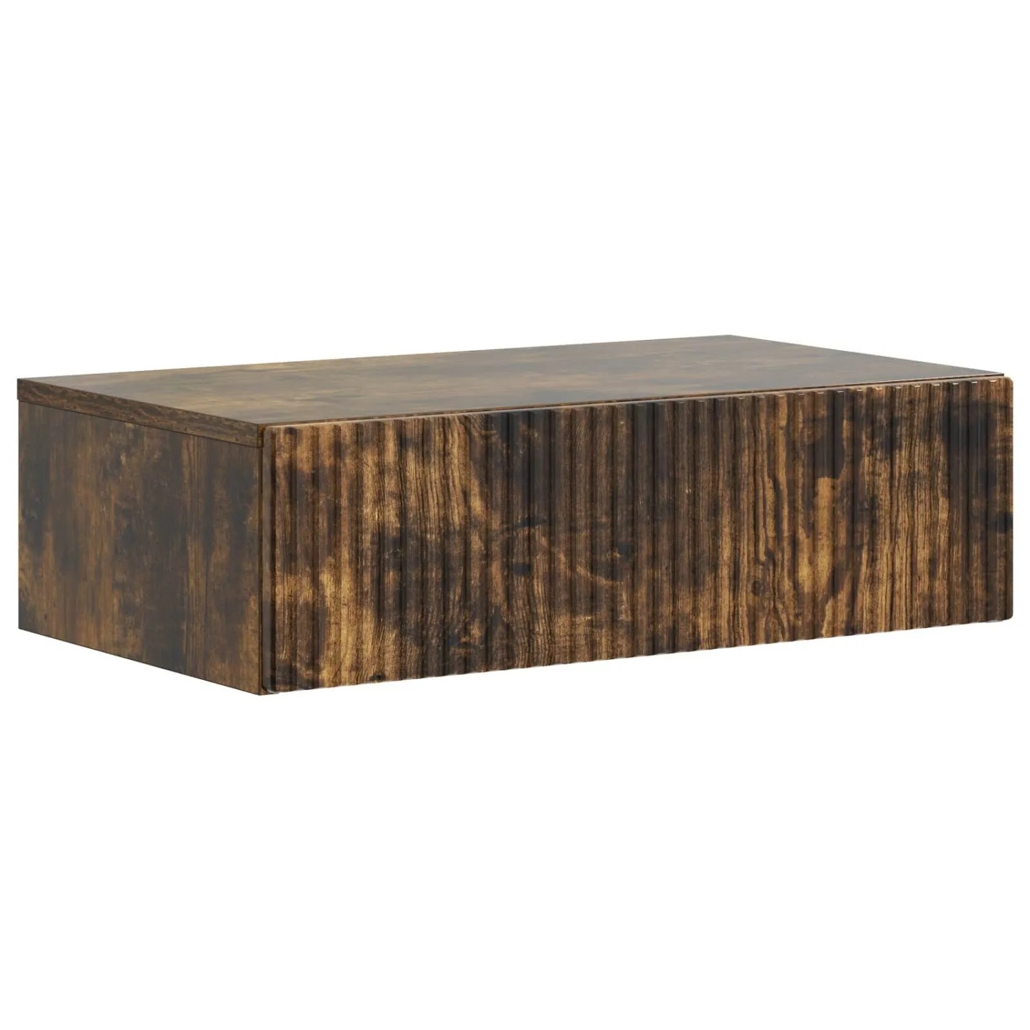 vidaXL Wandmontierter Beistelltisch Geräucherte Eiche Holzwerkstoff 898490