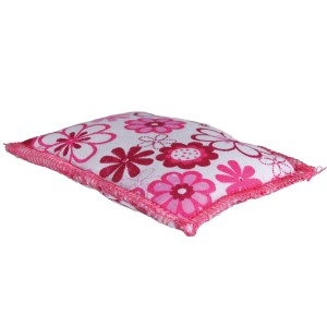 Jollypaw Baldrian-Kissen für Katzen, 7x9 cm, Baumwolle mit rosa Blumenmuster.