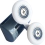 Ersatz-Doppelrollen (4er-Pack) für Dusche, passend für 6 mm Glasstärke.