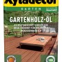 Dunkles Xyladecor Gartenholz-Öl Natur, 2,5 l Dose für Holzschutz und Pflege im Außenbereich.