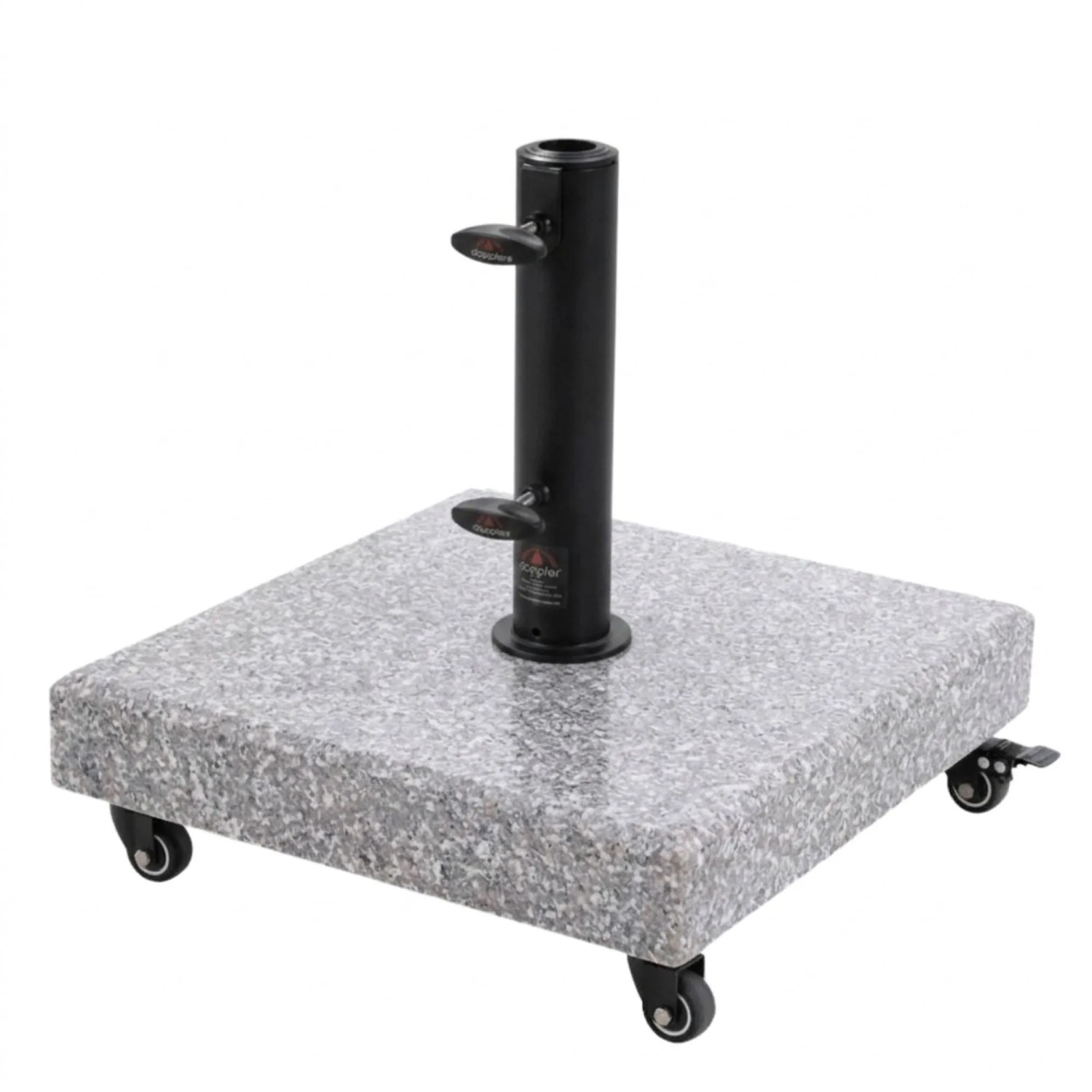 Doppler Granitsockel MYZONE Granit Hell Granit-Schirmständer 70 kg mit Rollen