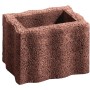 Brauner Pflanzstein Wellino mit Wellendesign, 30x20x20 cm. Ideal für Beetbegrenzungen und Hänge.