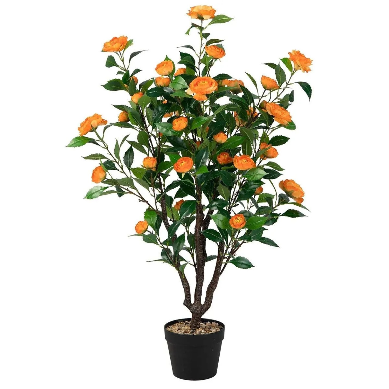 Costway Kunstbaum mit Blüten für Zuhause Büro 100 cm Gelb günstig online kaufen