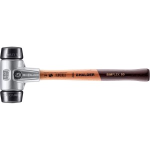 Halder Simplex Schonhammer Ø 50 mm Gummi mit Aluminiumgehäuse
