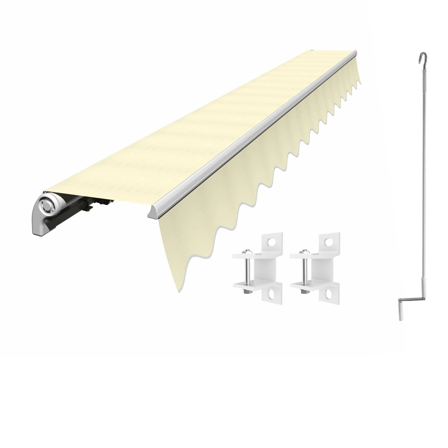Eclipse Economy Gelenkarmmarkise Manuell 2,5x2m inkl. Wetterschutzhülle Tuchfarbe Beige