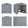SoBuy Fahrradgarage für 2-4 Fahrräder Geräteschuppen mit UV-Schutz 159x165x219cm Grau KLS11-L-DG_10