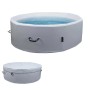 MCW Whirlpool N97 Ersatz-Pool 5 Personen Aufblasbar Rund Ø180cm Grau-Weiß_3