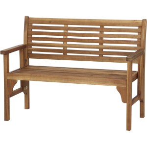 Siena Garden Klappbank Lovera, 2-Sitzer aus geöltem Akazienholz (FSC®), zusammenklappbar.