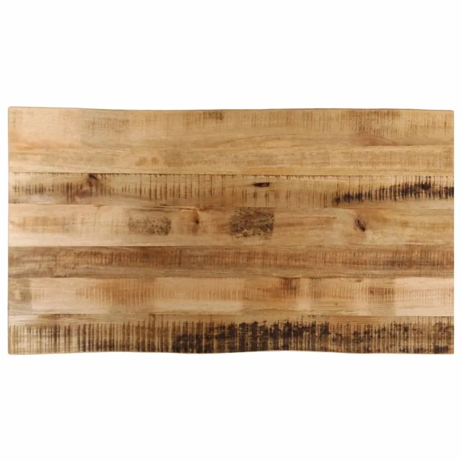 vidaXL Tischplatte mit Baumkante 110x60x2,5 cm Raues Mango Massivholz 370671