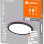 Verpackung der Ledvance Smart+ LED-Deckenleuchte Orbis Ultra Slim, schwarz, mit Rücklicht und WiFi.