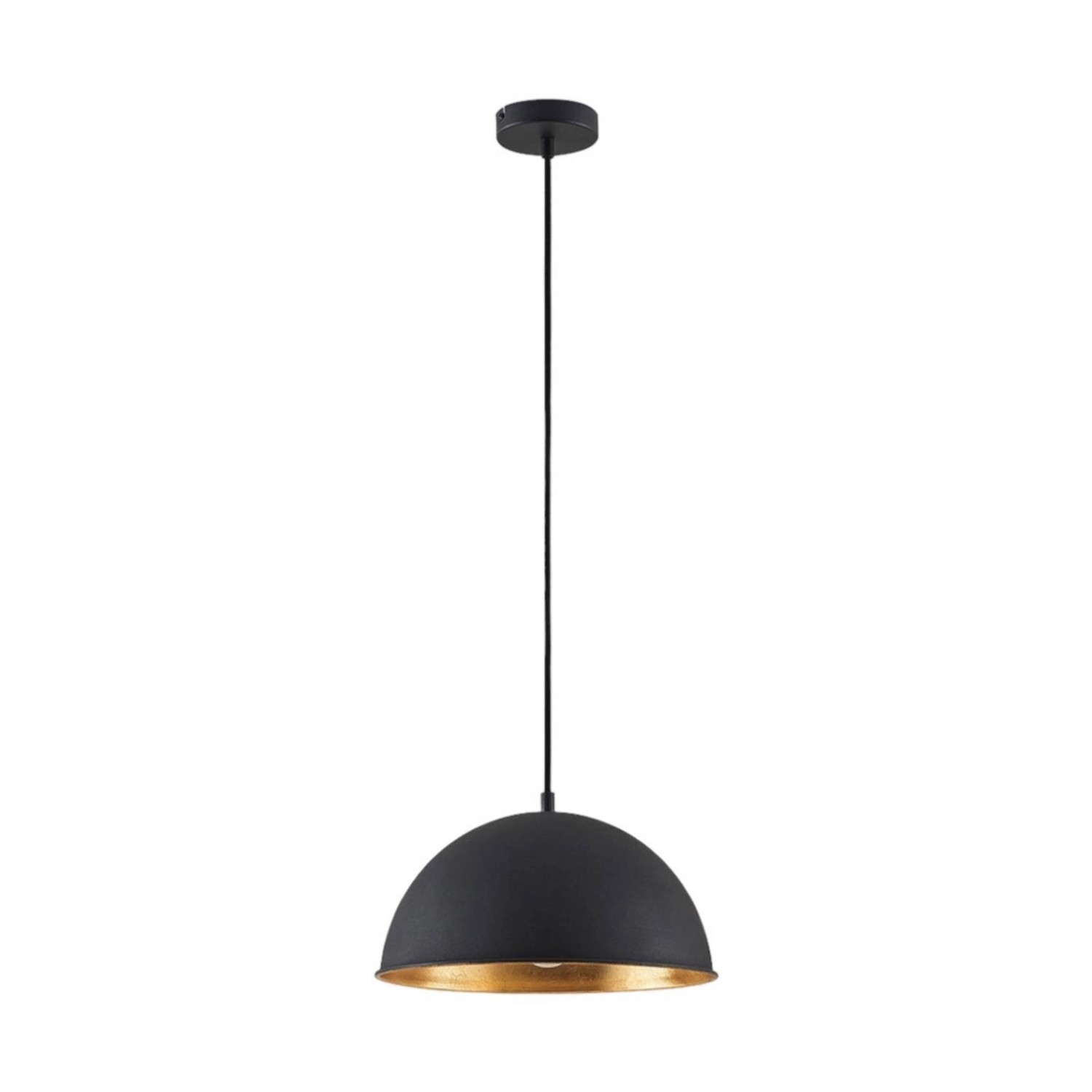 Lindby Pendelleuchte Leya 9621366 Modern in Schwarz aus Metall 1-flammig E2 günstig online kaufen