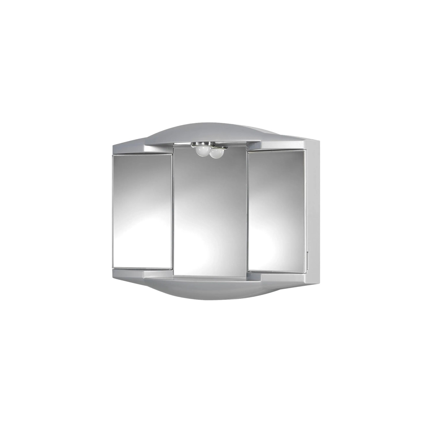 Sieper Spiegelschrank Chico 62 cm x 53 cm Alufarben Hochglanz