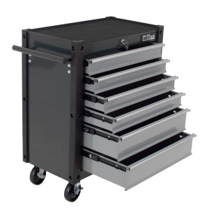 Trutzholm Werkzeugwagen Trutzi, dunkelgrau/hellgrau, mit 6 Schubladen und Rollen.