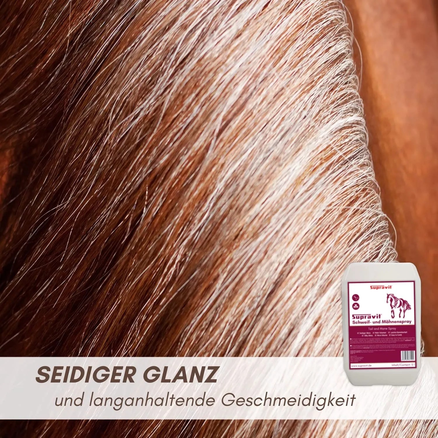Supravit Schweif und Mähnenspray Pferde_3