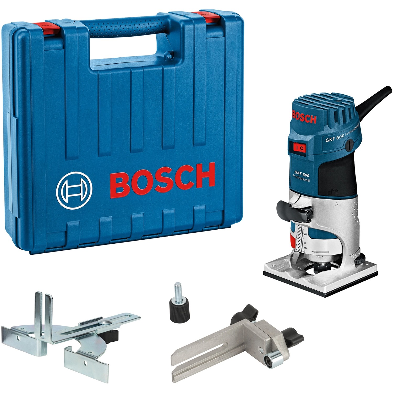 Bosch Professional Kantenfräse GKF 600 im Handwerkerkoffer