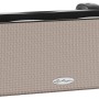Lechuza Cube Color Triple Pflanzgefäß, 40x14x14 cm, sandbraun, für Kräuter und Blühpflanzen.