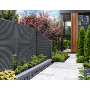 Home Deluxe WPC-Sichtschutzzaun-Schrägelement Callado Premium Horizontal 185 cm