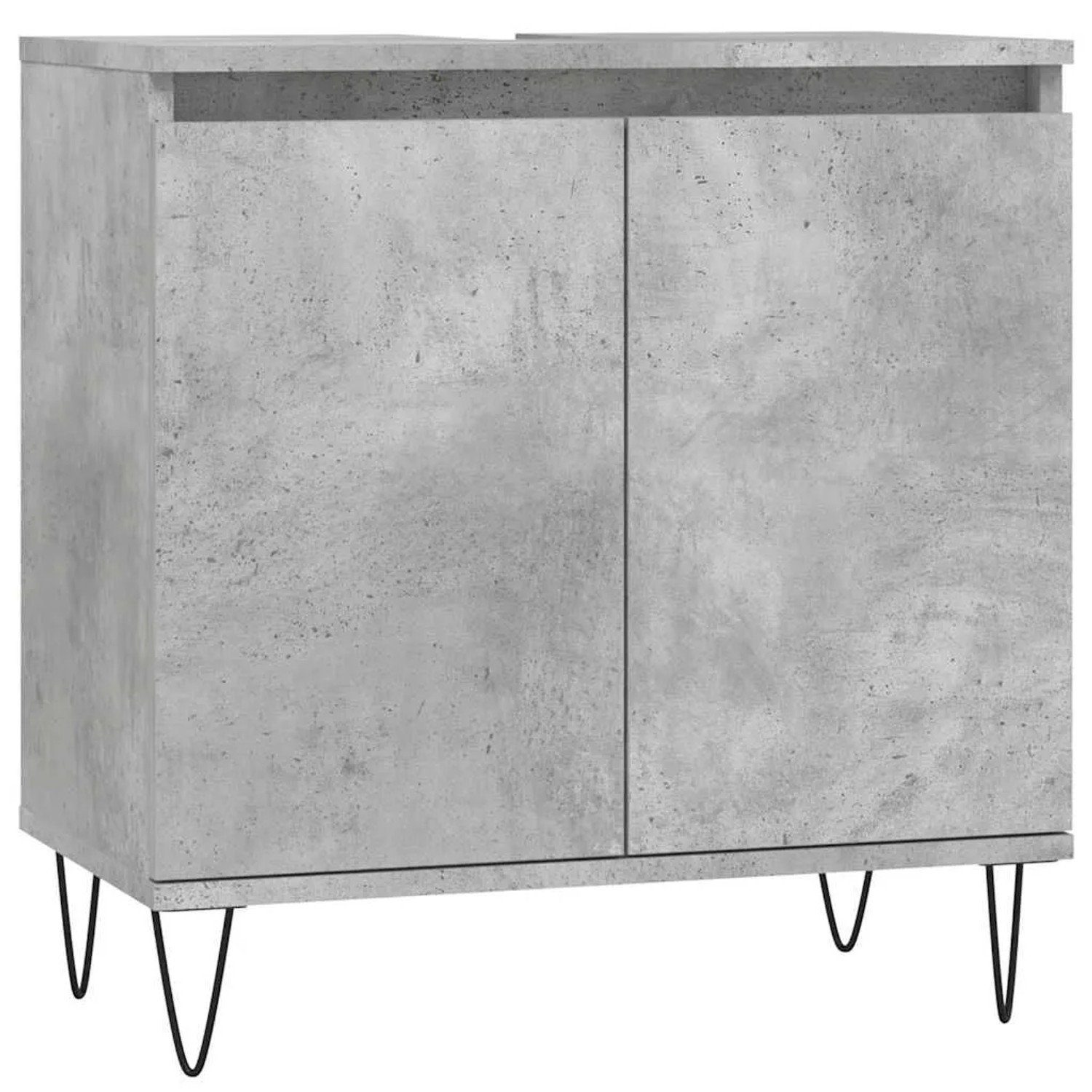 vidaXL Badschrank Betongrau 58 x 33 x 60 cm Holzwerkstoff 831584