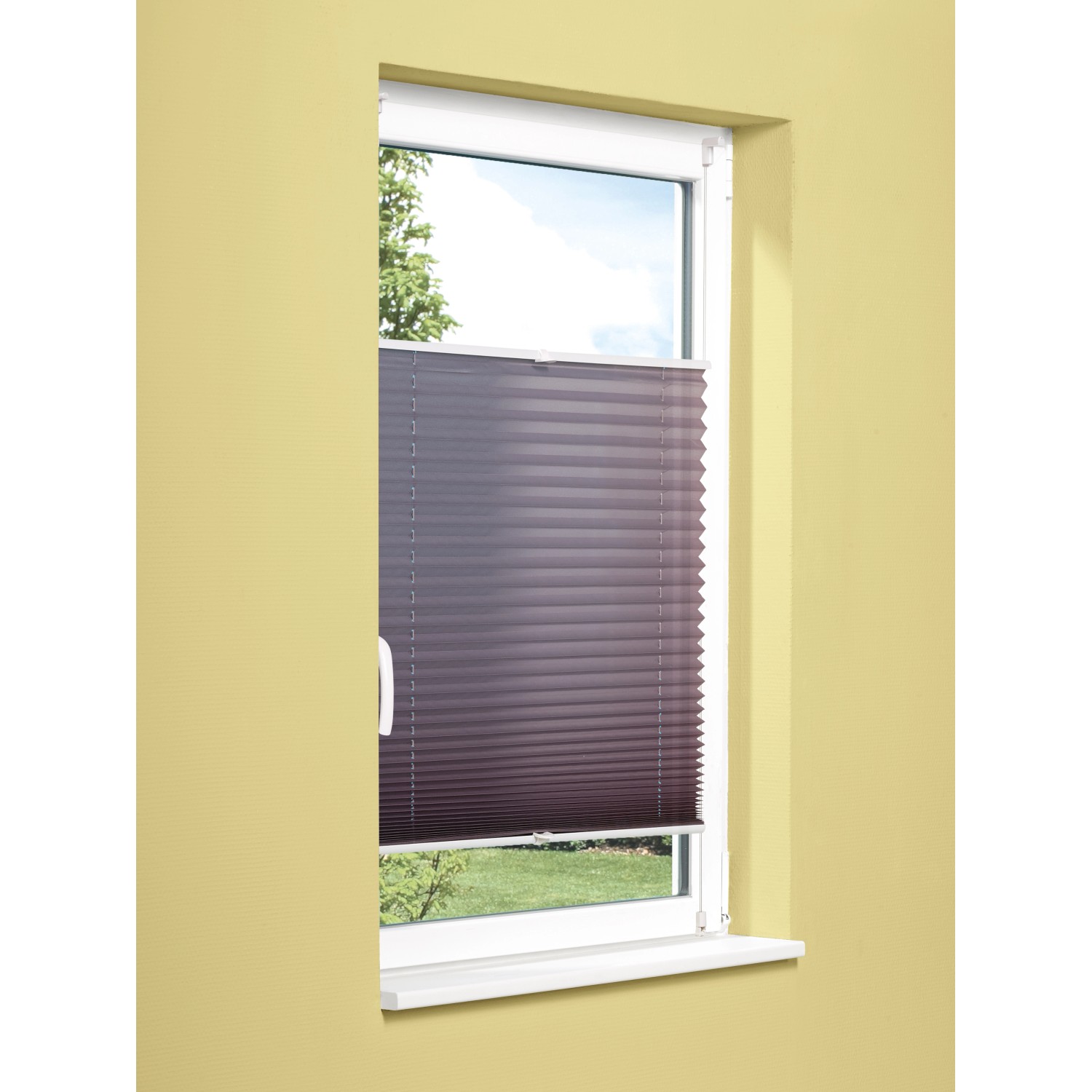 Plissee Valeria 105 cm x 130 cm Grau