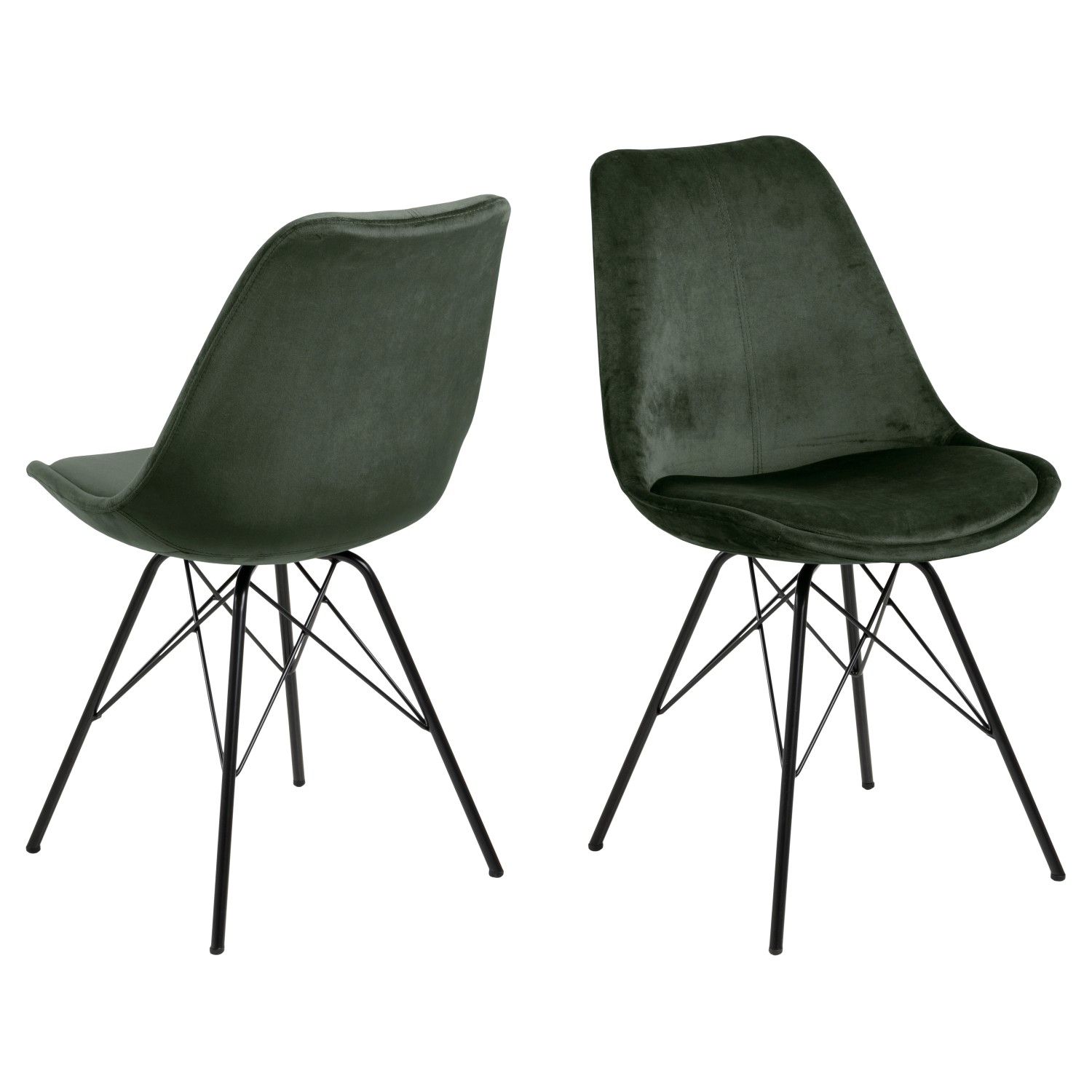 ebuy24 Erin Esszimmerstuhl tannenGrün Schwarz günstig online kaufen