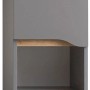 Pelipal Bad-Hängeschrank Quickset 357, 30 cm breit, grau, mit offenem Fach.