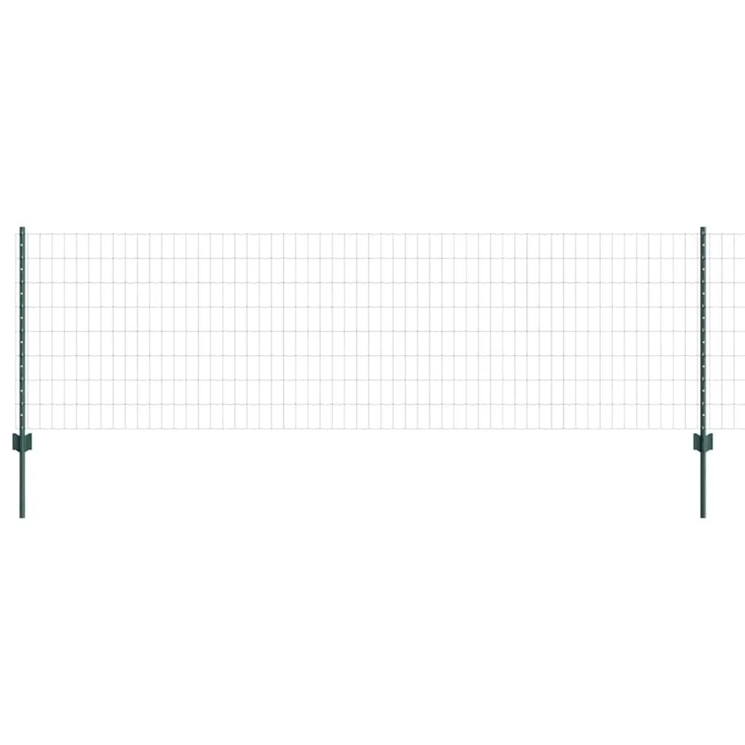 vidaXL Zaun mit Pfosten Grün 3336016