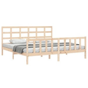 vidaXL Massivholzbett ohne Matratze 160x200 cm Kiefernholz 3192111