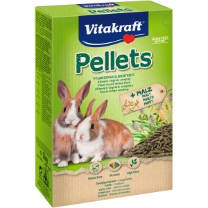 Vitakraft Kaninchenfutter Pellets 1kg: Alleinfutter für Zwergkaninchen mit Malz und Vitaminen.