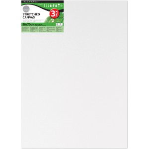 Daler-Rowney Keilrahmen 3er-Pack, 50x70 cm, bespannt mit weißer Leinwand, ideal zum Malen.