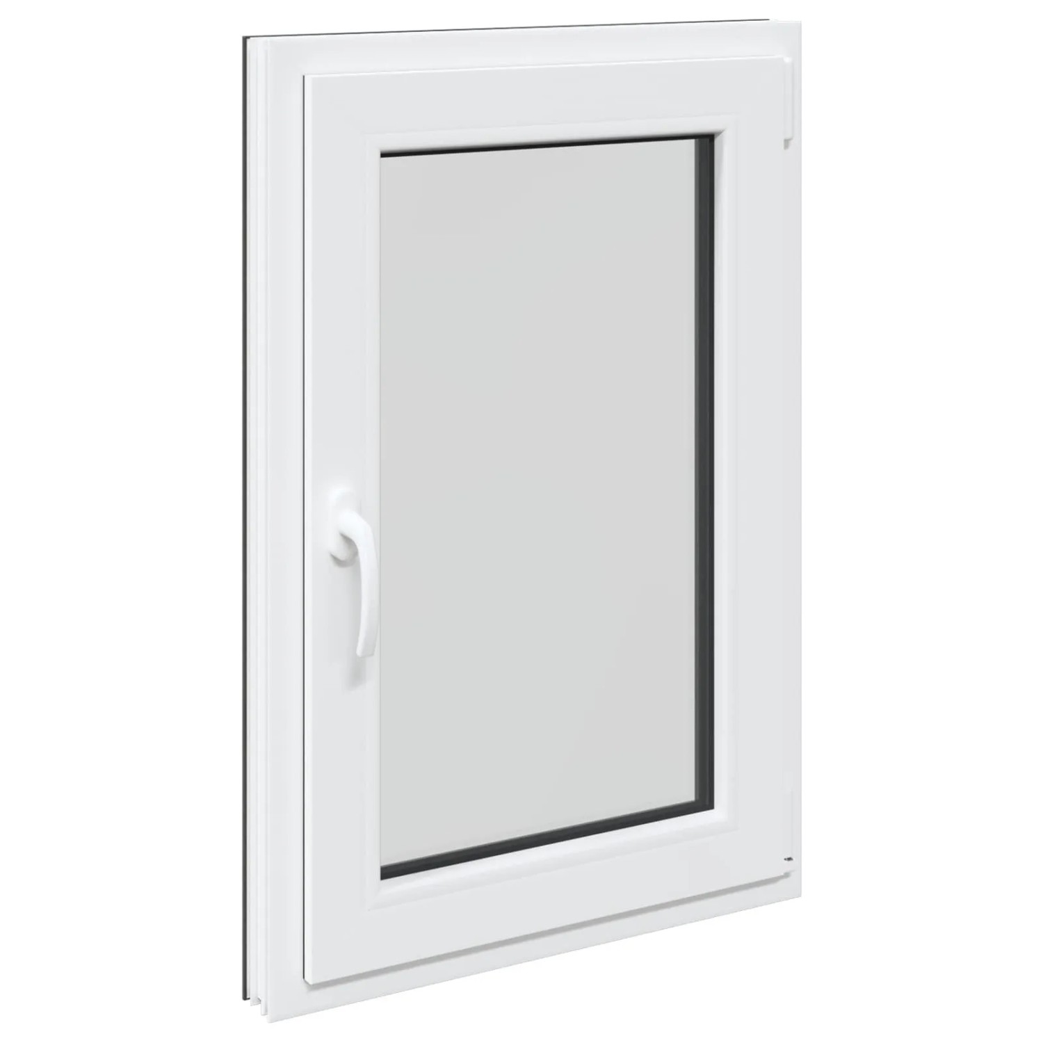 vidaXL Kellerfenster RISOR Anthrazit 60 x 80 cm PVC und Glas 42047315