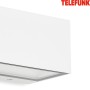 Weiße Telefunken LED-Außenleuchte Monaco, 2 x 6 W, modernes Up- & Downlight.