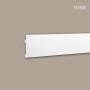 Weiße PROFHOME Wandleiste 151605 für indirekte Beleuchtung, 200 cm lang.