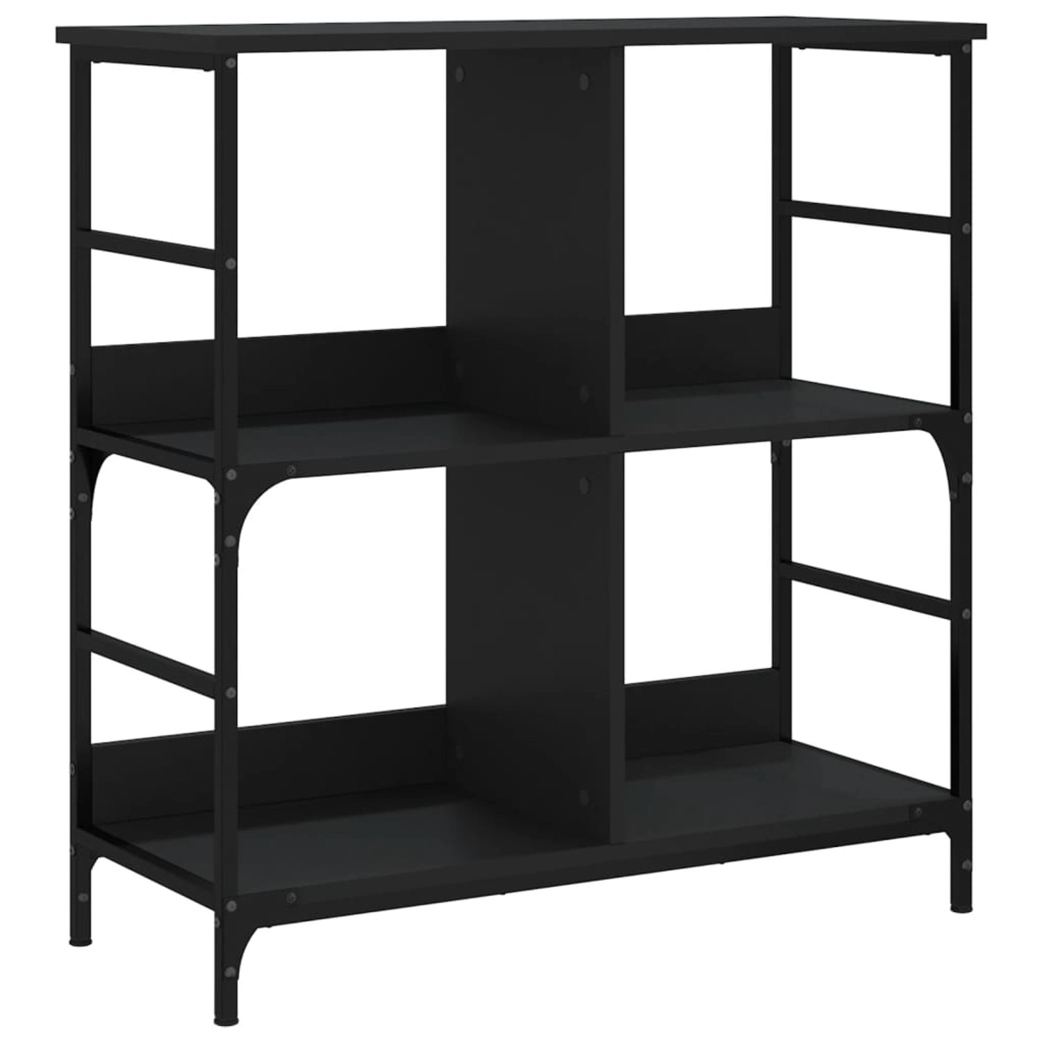 vidaXL Bücherregal Bücherregal Schwarz 78,5x33x82 cm Spanplatte günstig online kaufen