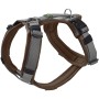 Hunter Hundegeschirr Maldon Up, braun-grau, Größe XS-S. Weich gepolstertes Y-Geschirr für kleine Hunde.