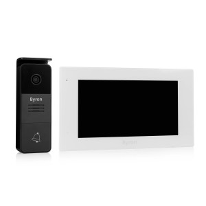 Byron Video-Türsprechanlage mit 4,3-Zoll-Display und kabelgebundener Verbindung.