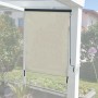 MCW Vertikalmarkise, 250x100cm, creme-beige, für Balkon & Terrasse. Sicht- und Sonnenschutz.