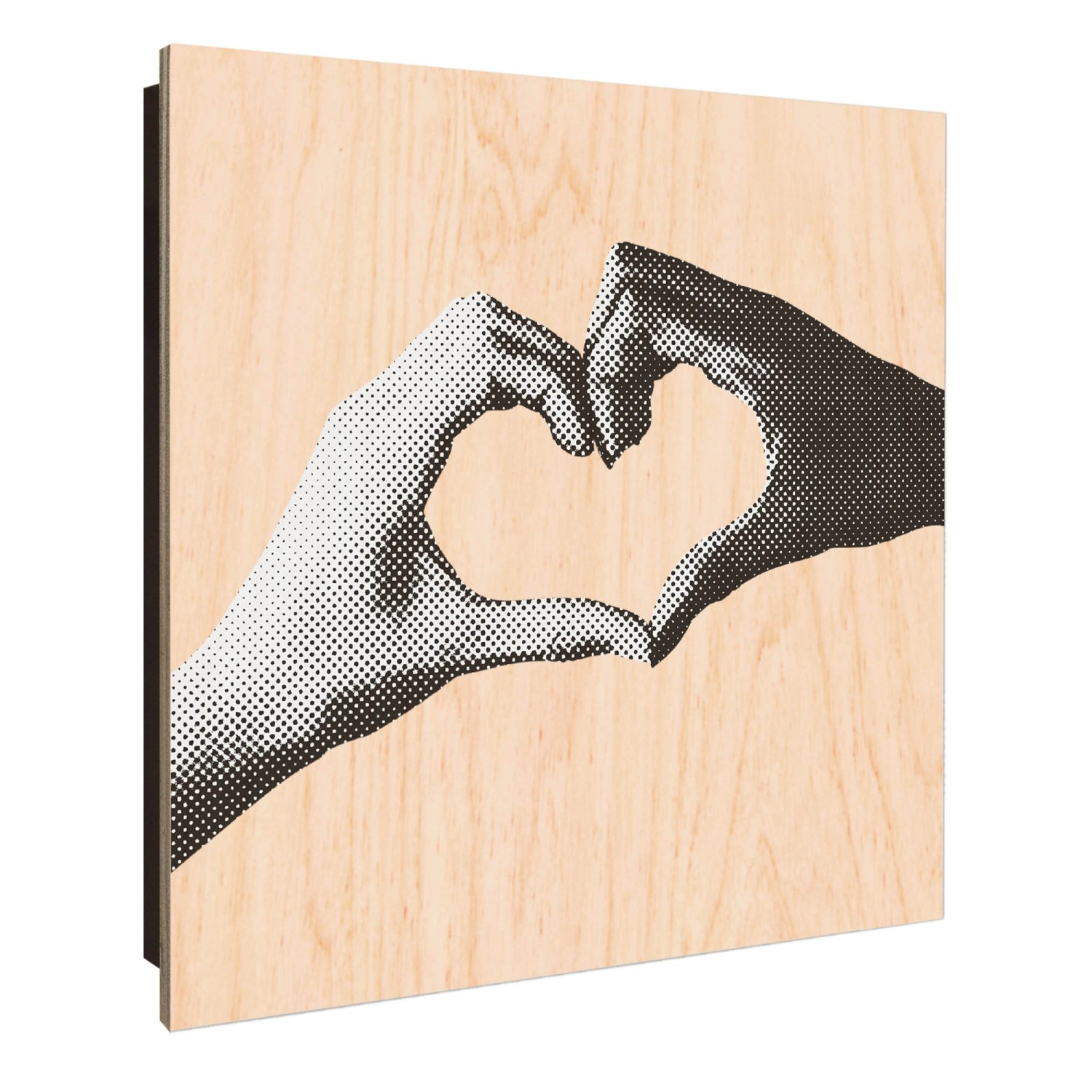 Banjado Großer Schlüsselkasten Holz 30x30cm Schwarz Scharnier Links 50 Hake günstig online kaufen