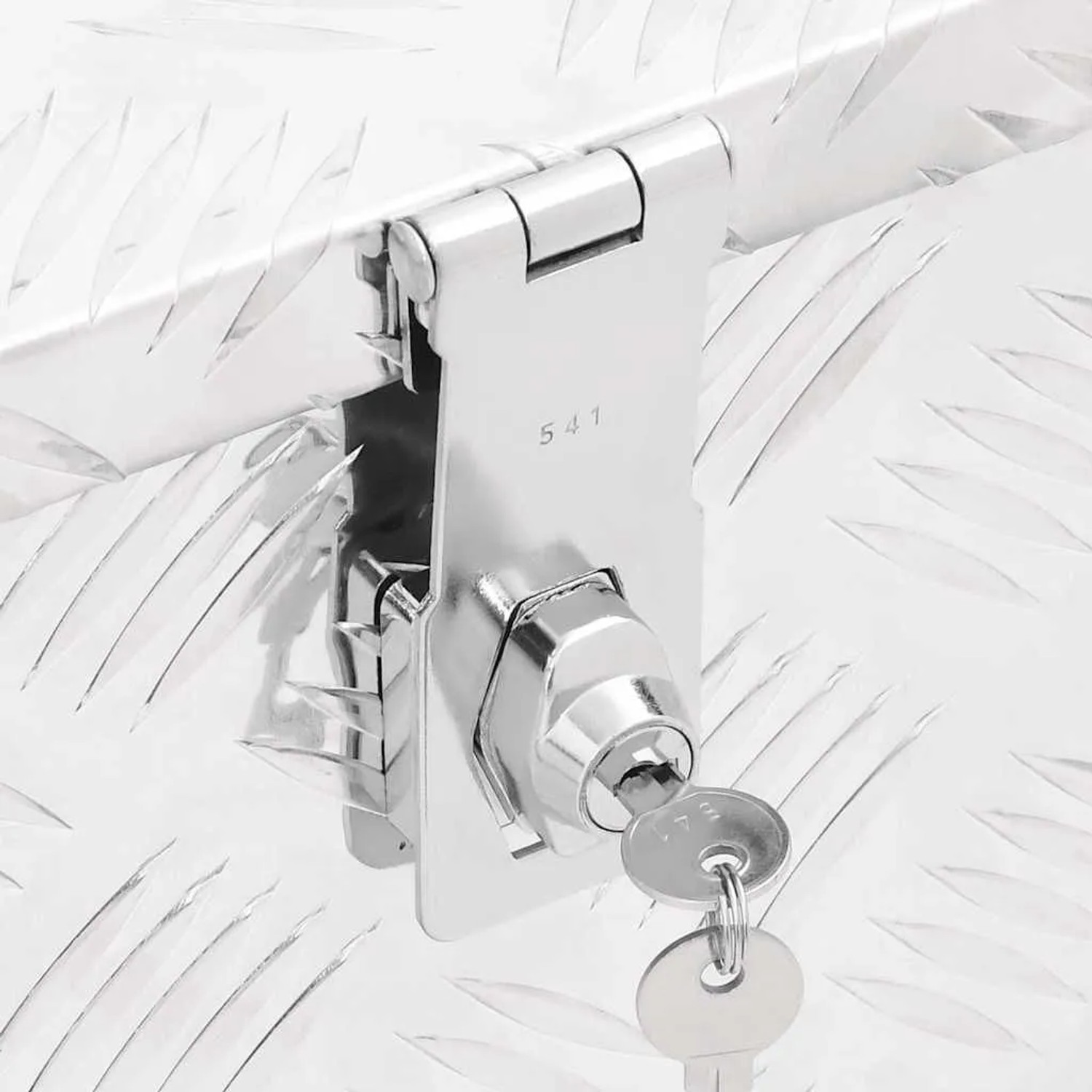 DELUKE Aluminiumbox Mit Deckel Abschließbar Alubox Deichselbox Alu Anhängerbox Werkzeugkiste Transportbox Metallkiste 70x31x27cm Silber_7